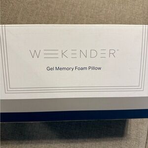 WEEKENDER Memory Foam Pillow, Standard, White